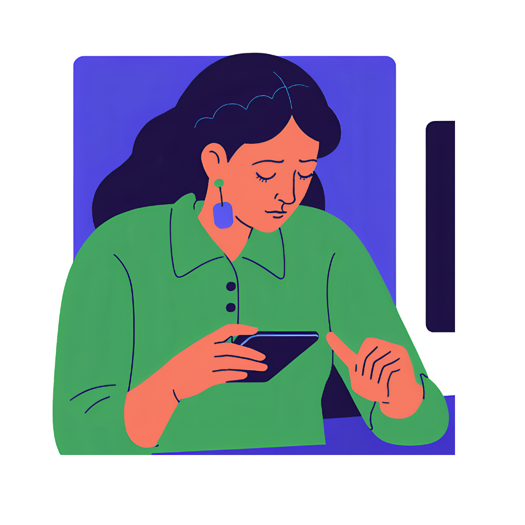 woman looking sad while scrolling through her phone feeling envy